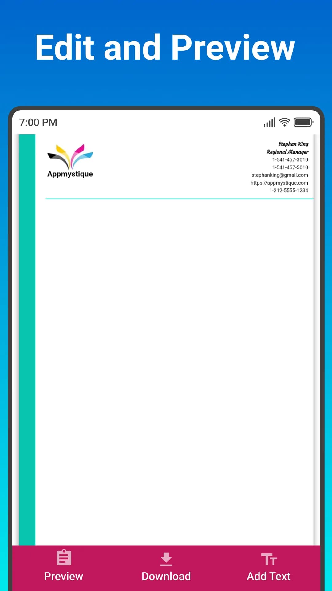 Letterhead Maker — Screenshot 4