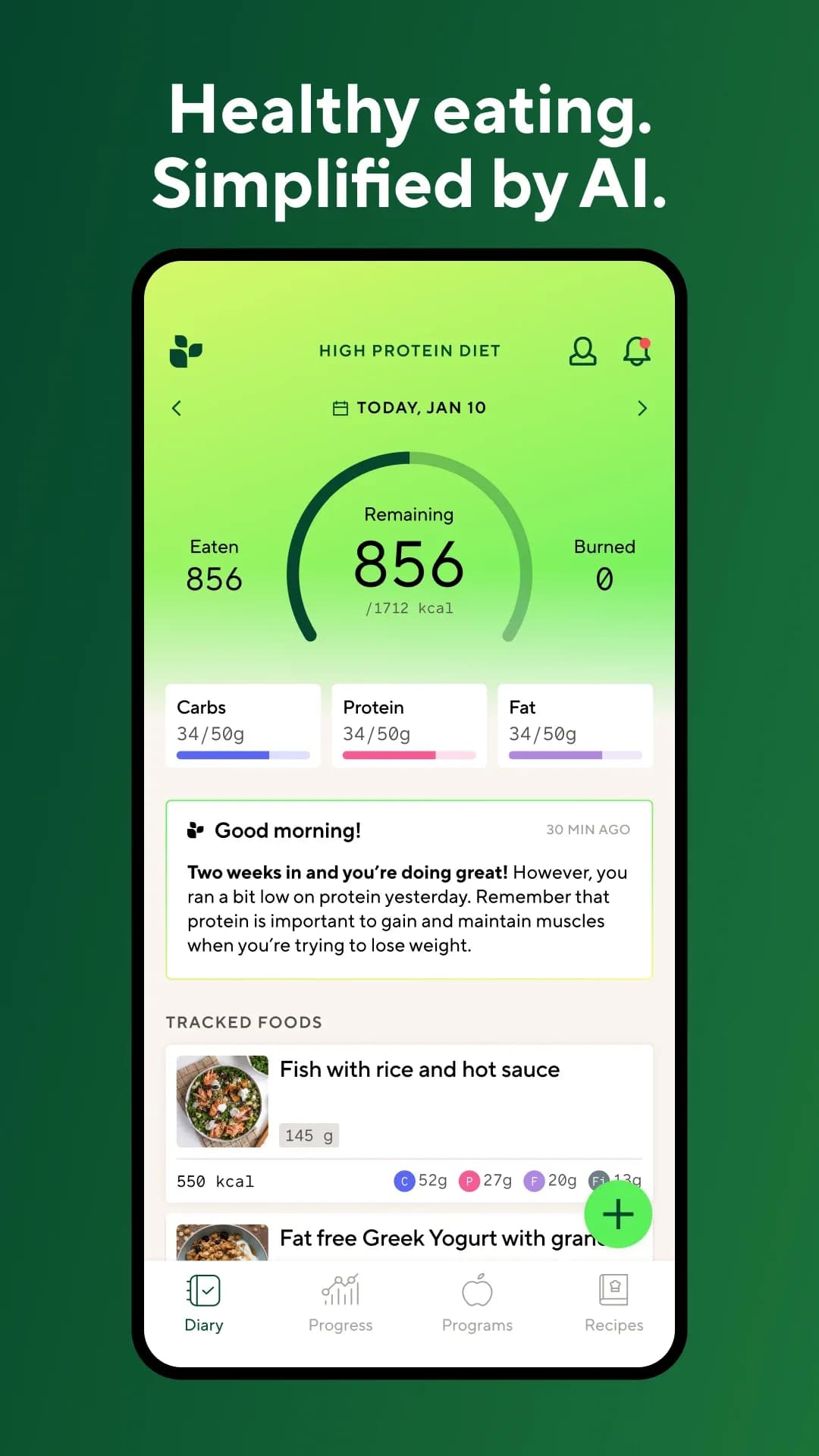 Lifesum Premium مهكر — لقطة شاشة 1