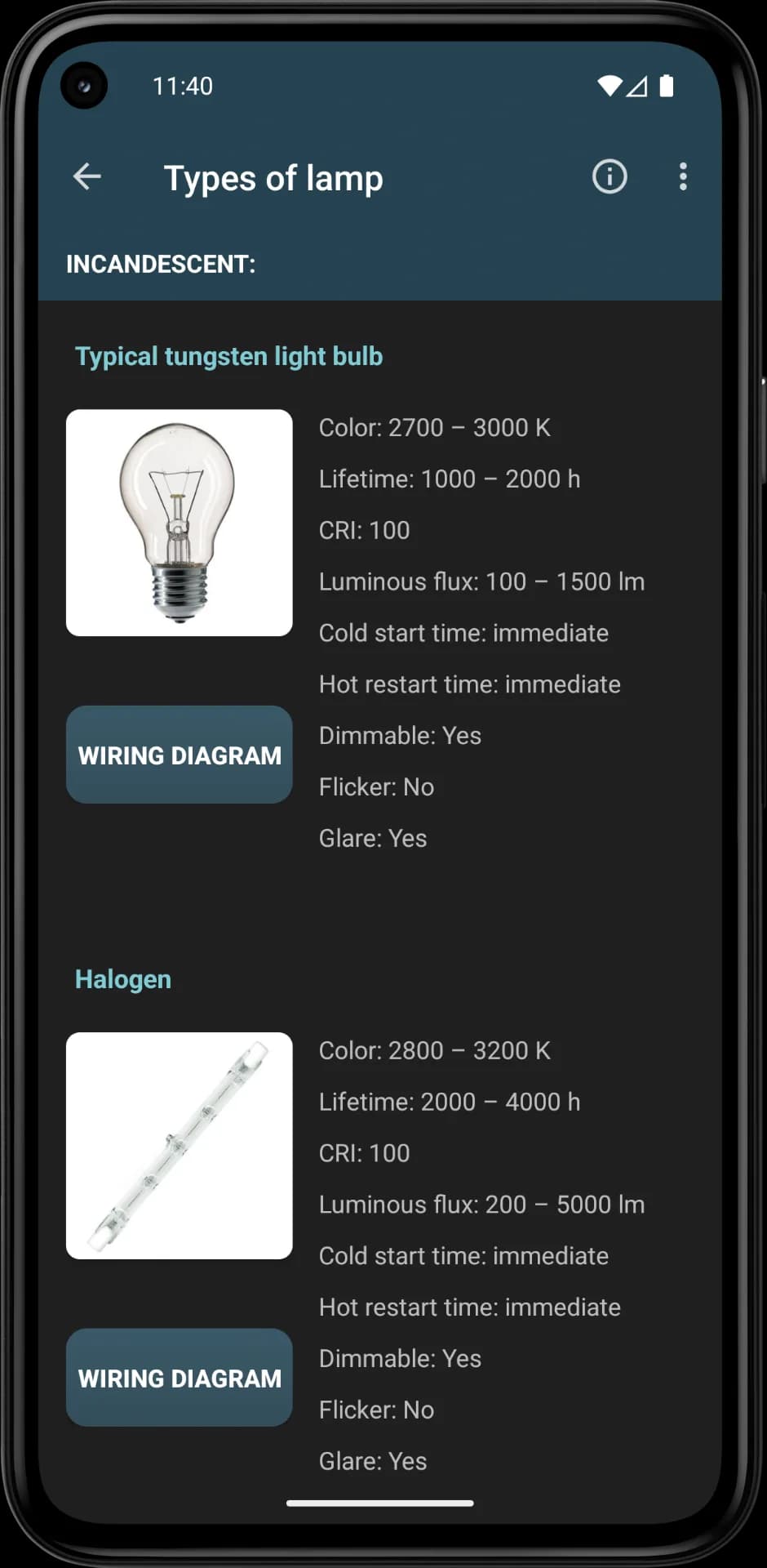 Lighting Calculations مهكر — لقطة شاشة 5
