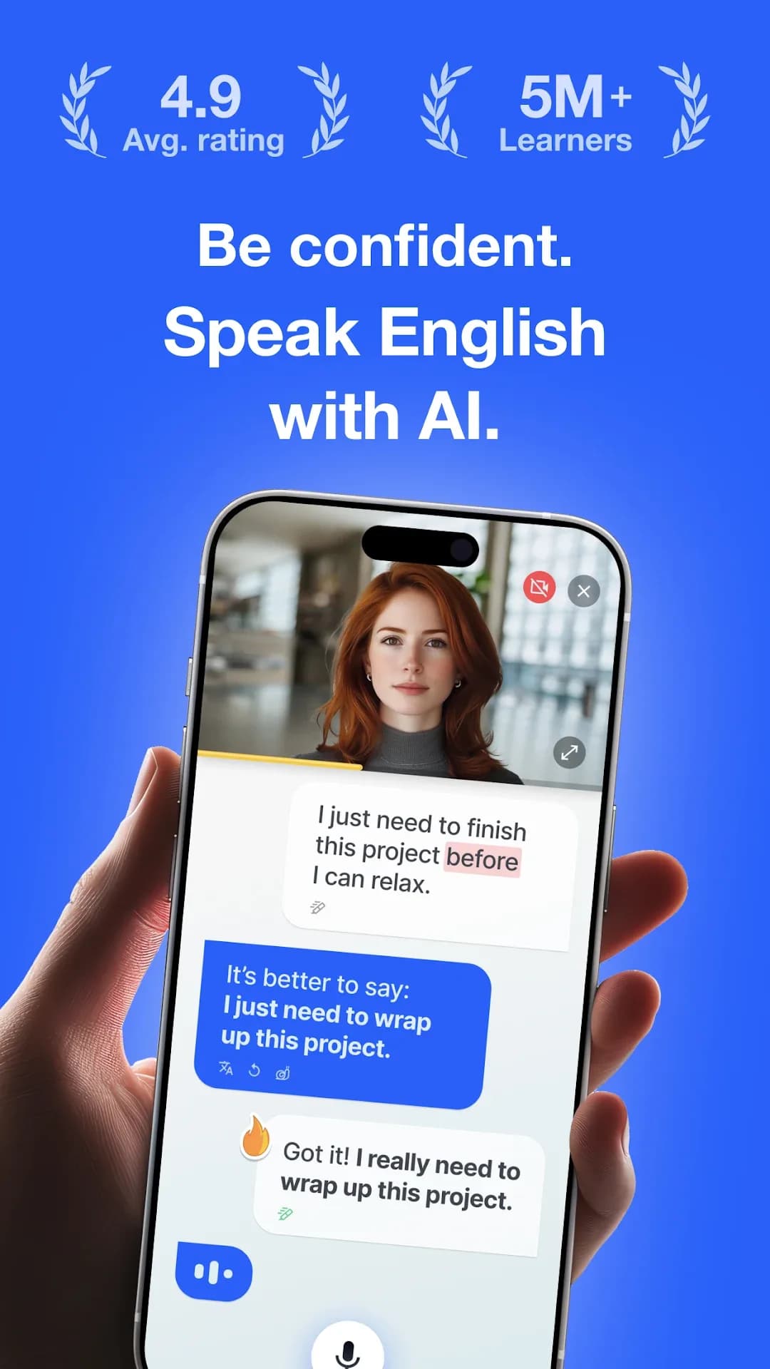 Speak English with Loora AI مهكر — لقطة شاشة 8