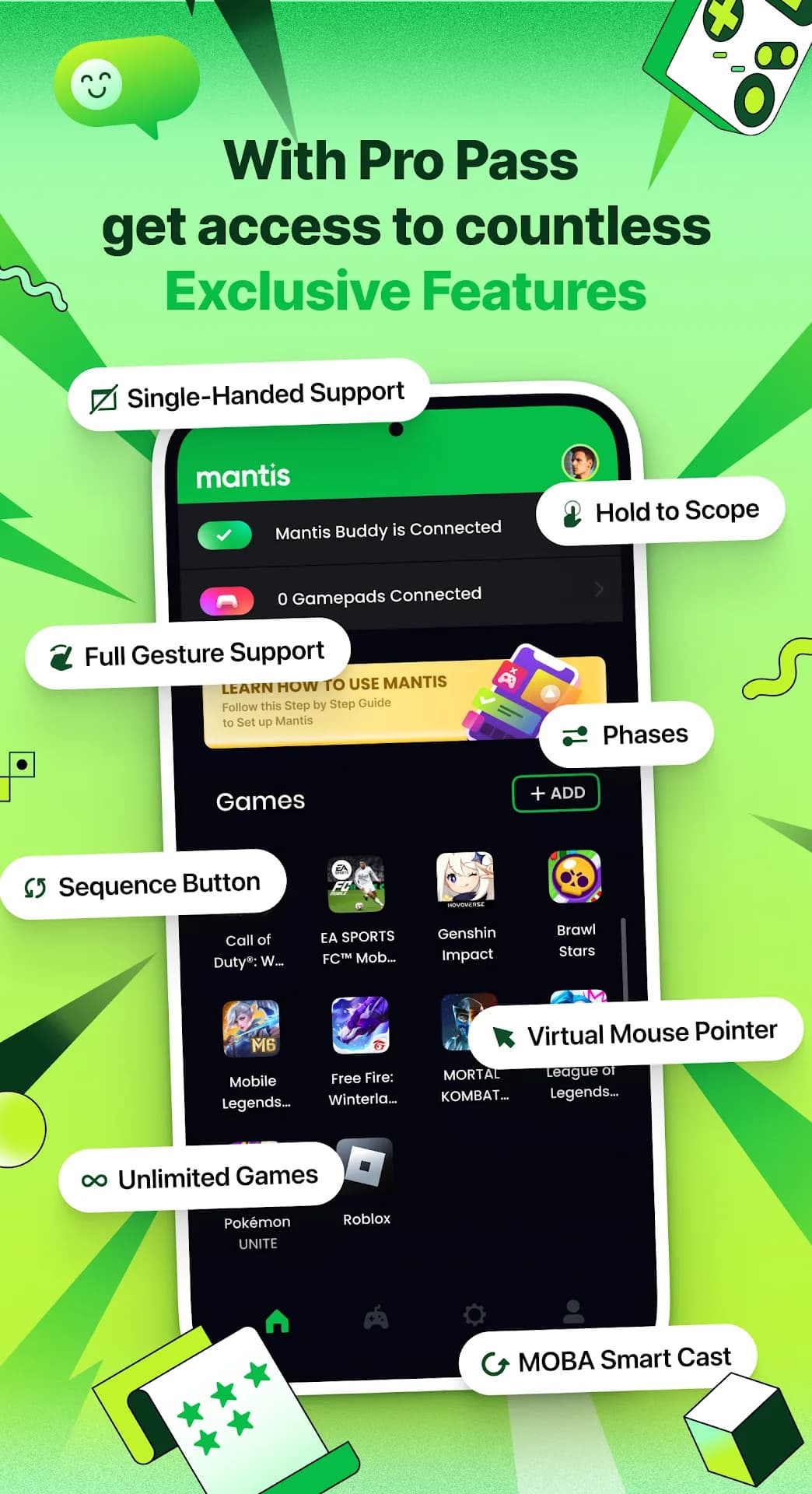 Mantis Gamepad Pro مهكر — لقطة شاشة 1