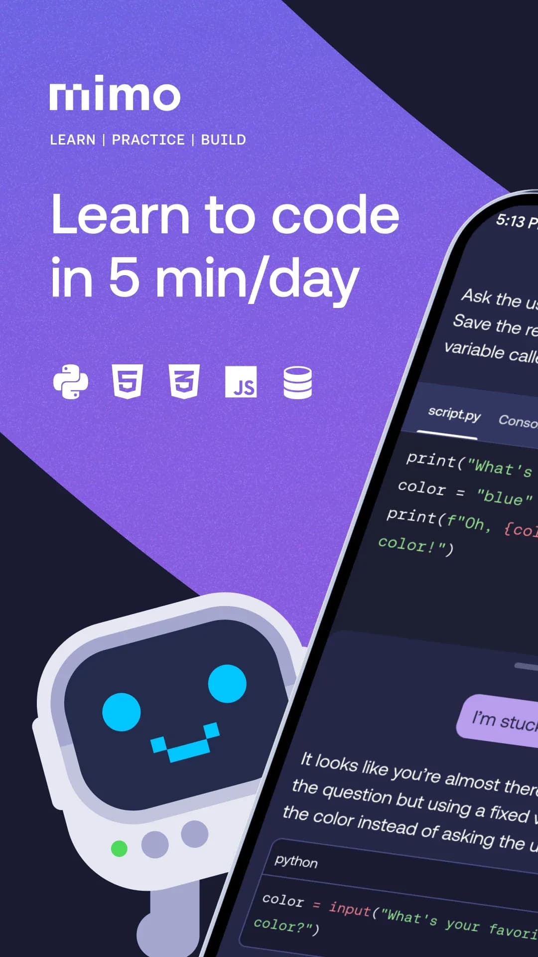 Mimo Learn Coding مهكر — لقطة شاشة 1