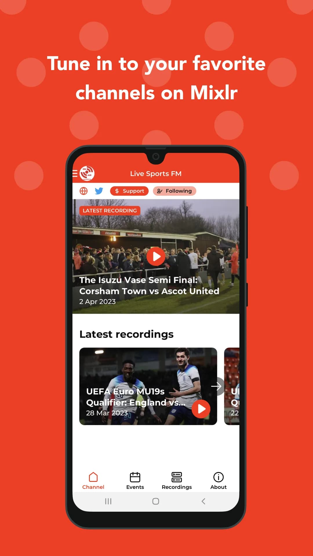 Mixlr Bein Sport Live مهكر — لقطة شاشة 1