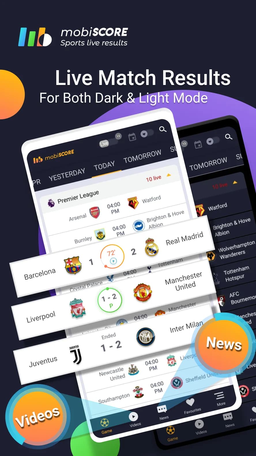 mobiSCORE مهكر — لقطة شاشة 1