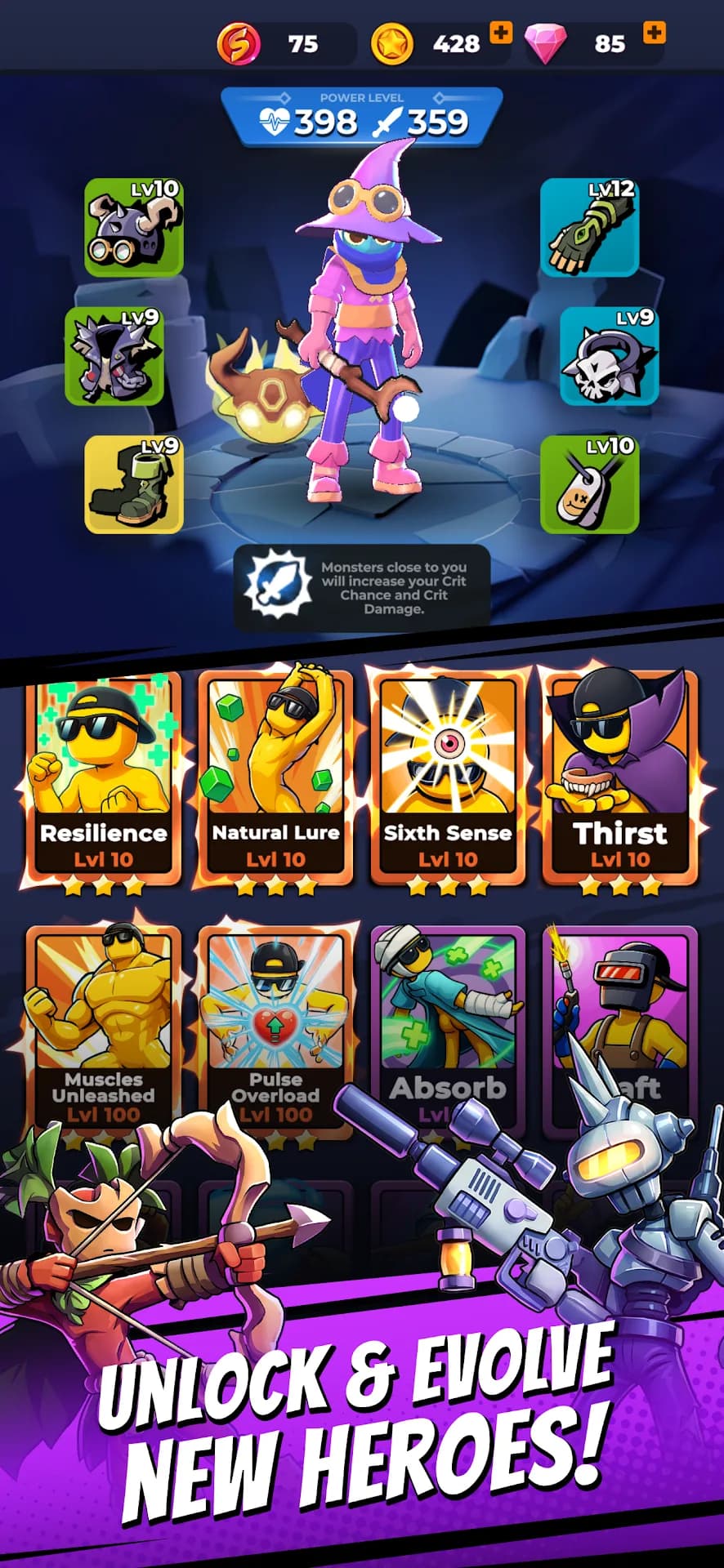 Monster Survivors مهكرة — لقطة شاشة 5