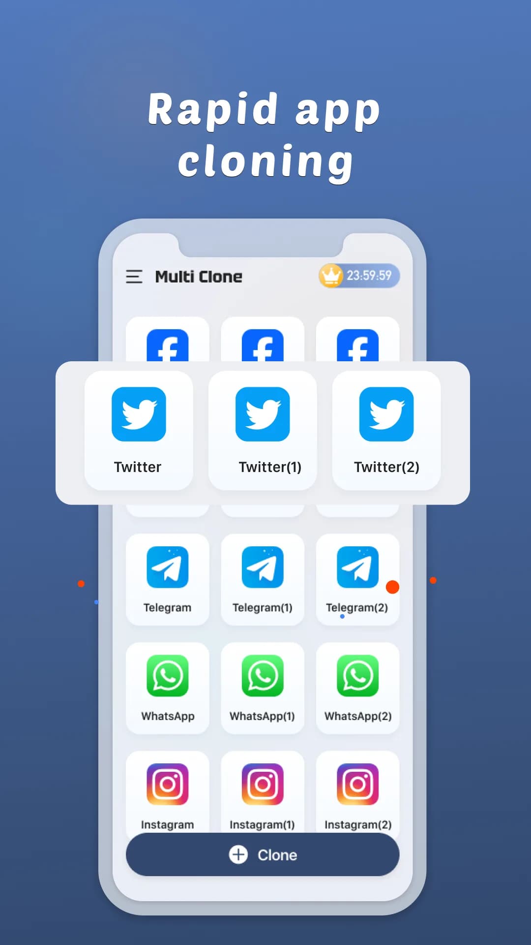 Multi Clone مهكر — لقطة شاشة 2