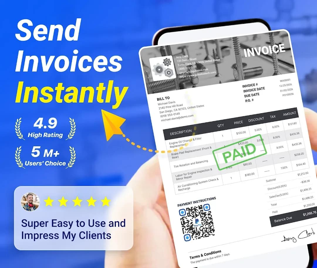 My Invoice Generator Invoice مهكر — لقطة شاشة 1