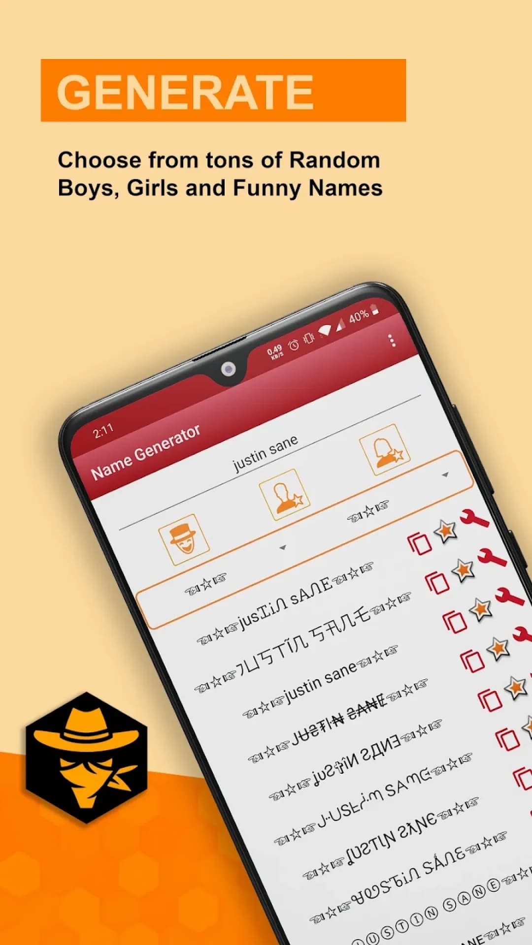 Nickname Generator مهكر — لقطة شاشة 3