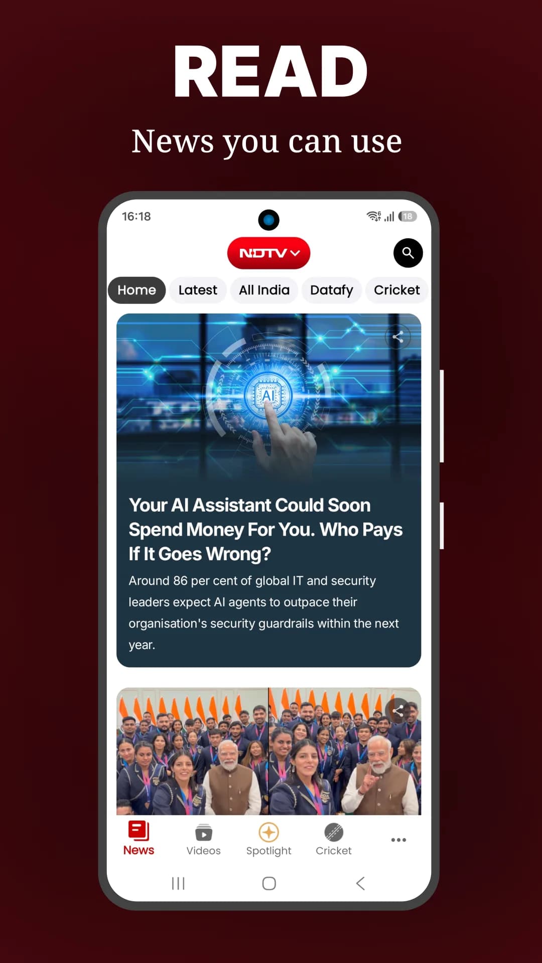 NDTV News مهكر — لقطة شاشة 2