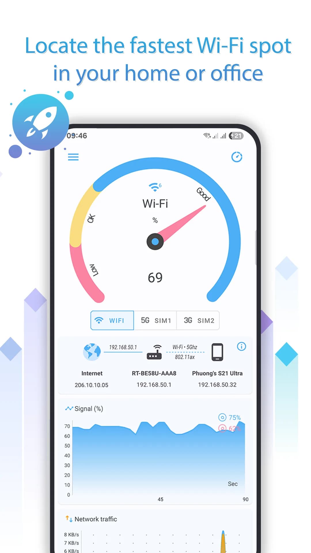 Net Signal Pro مهكر — لقطة شاشة 4