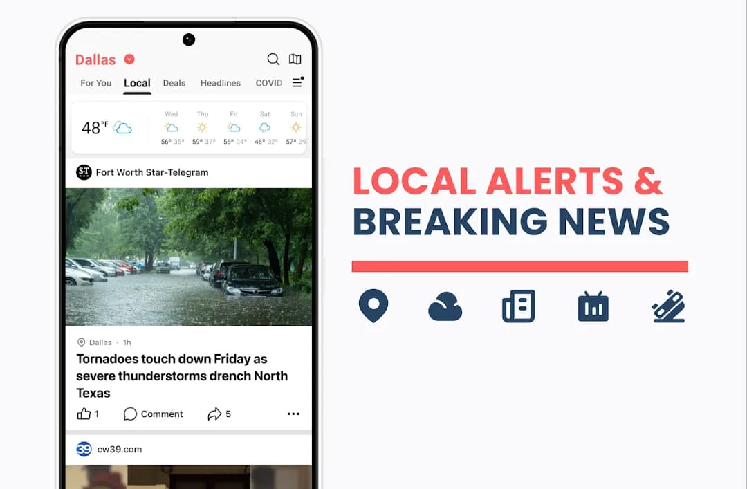 NewsBreak مهكر — لقطة شاشة 1