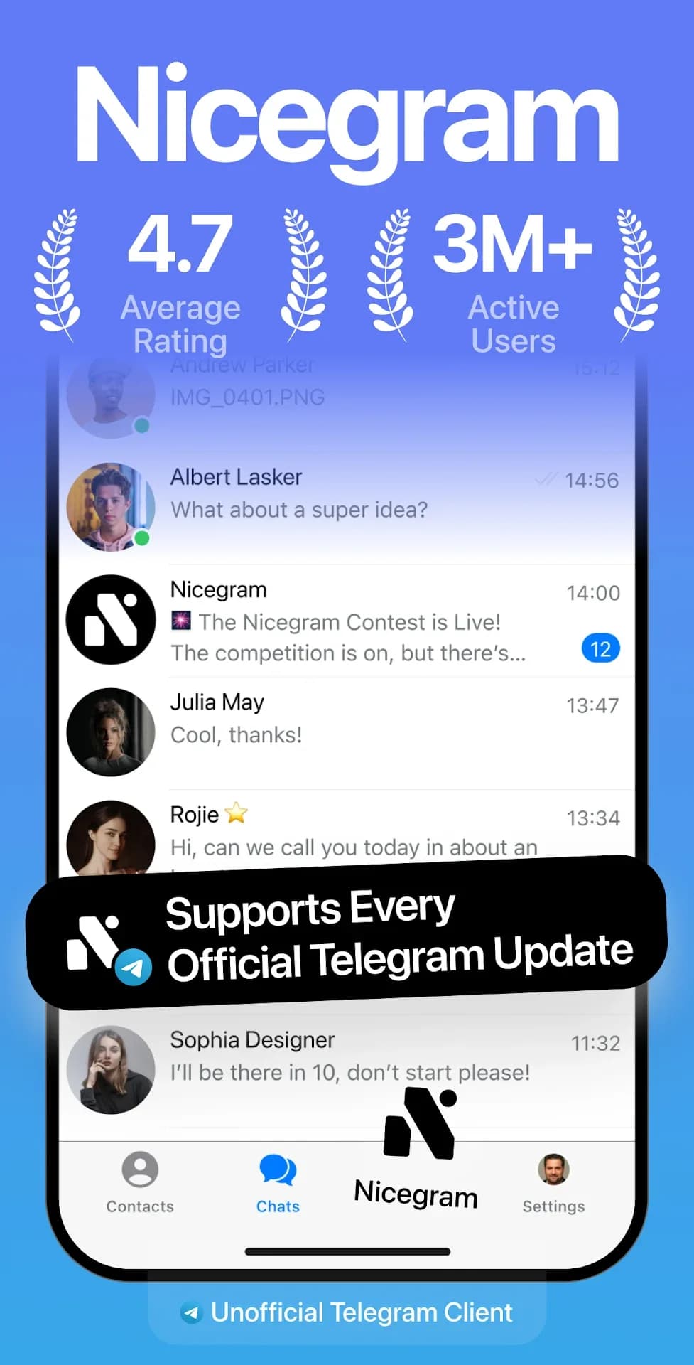 Nicegram مهكر — لقطة شاشة 1