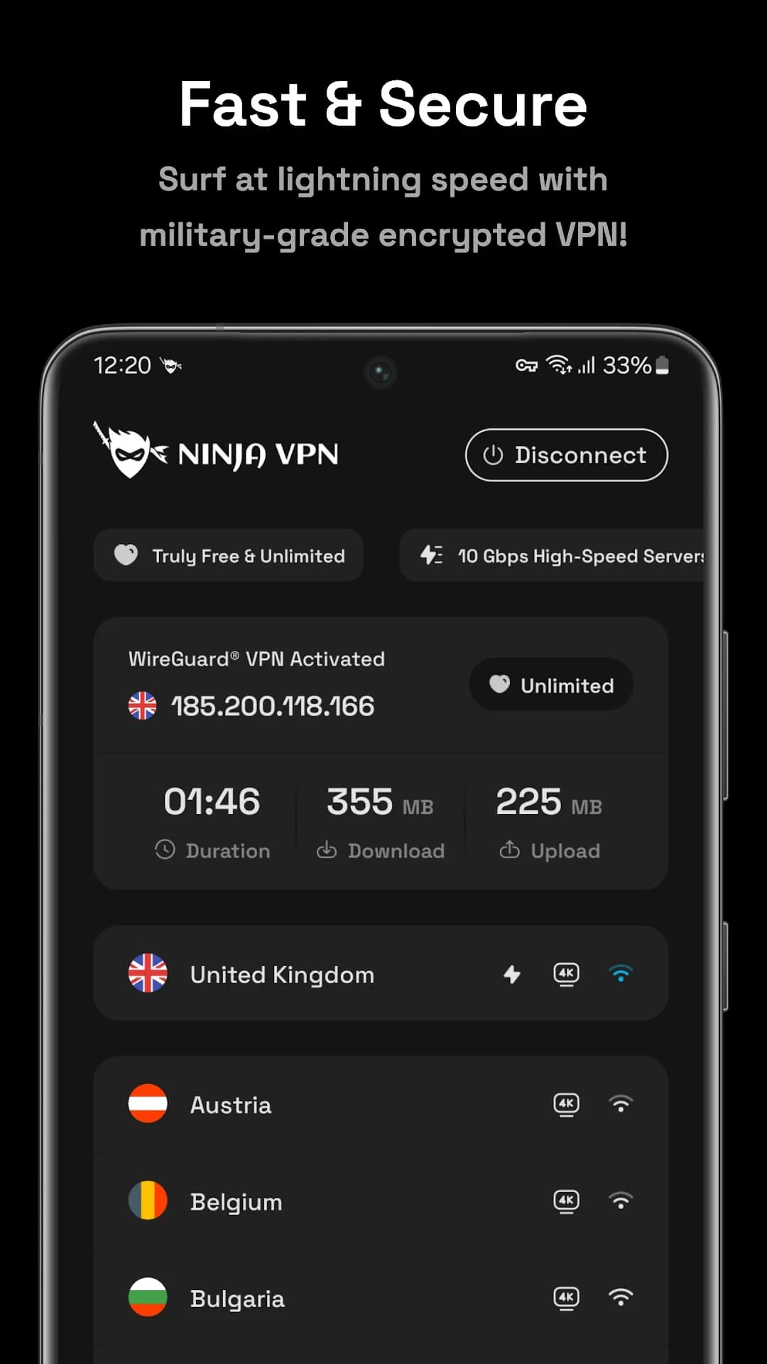 Ninja Vpn مهكر — لقطة شاشة 2