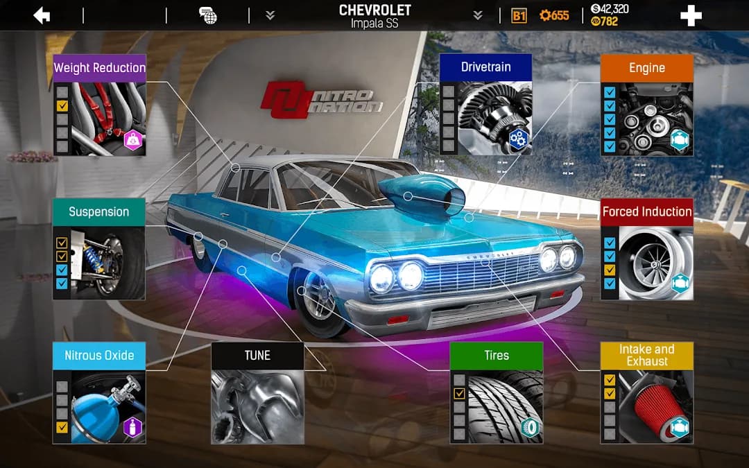 Nitro Nation مهكرة — لقطة شاشة 3