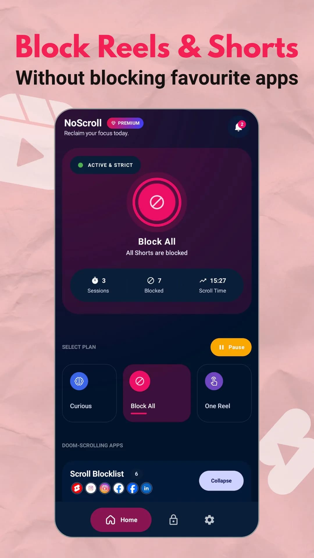 NoScroll مهكر — لقطة شاشة 1