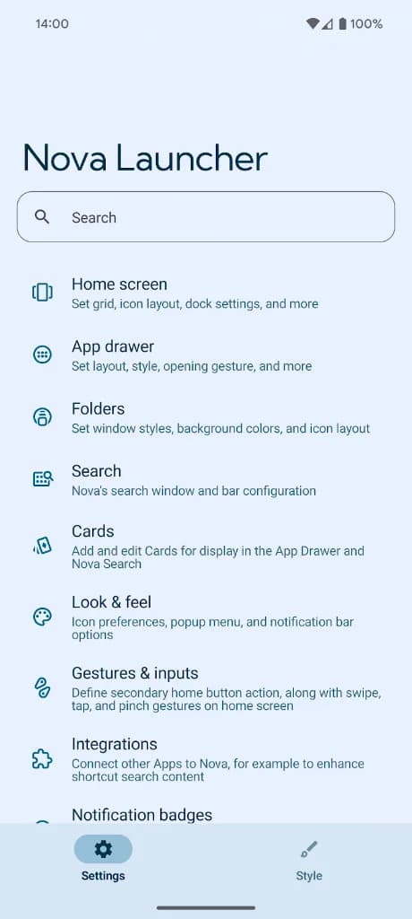 Nova Launcher Prime مهكر — لقطة شاشة 8