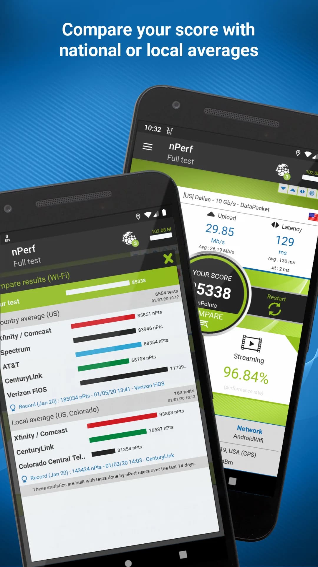 nPerf Speed Test مهكر — لقطة شاشة 3