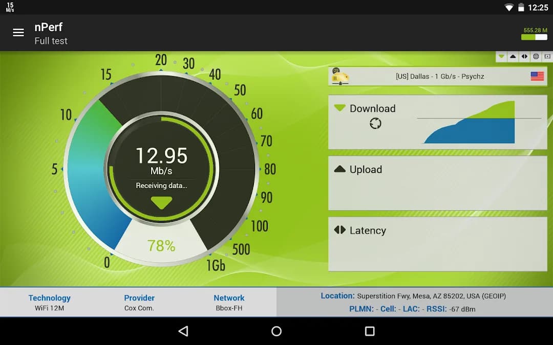 nPerf Speed Test مهكر — لقطة شاشة 7