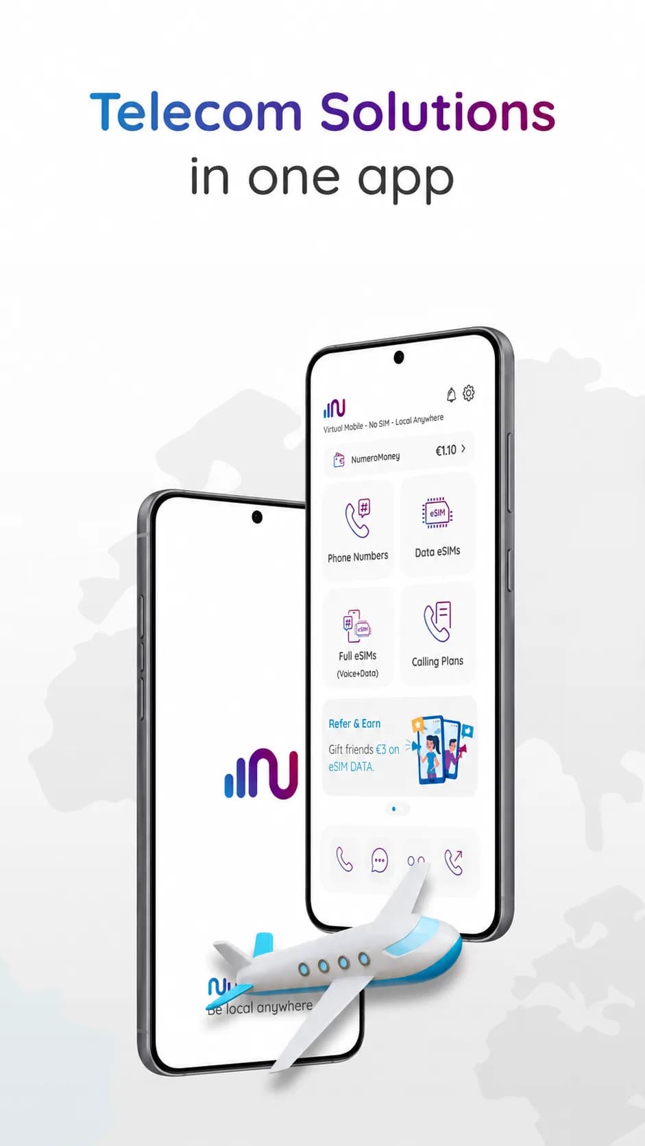 Numero eSIM مهكر — لقطة شاشة 1