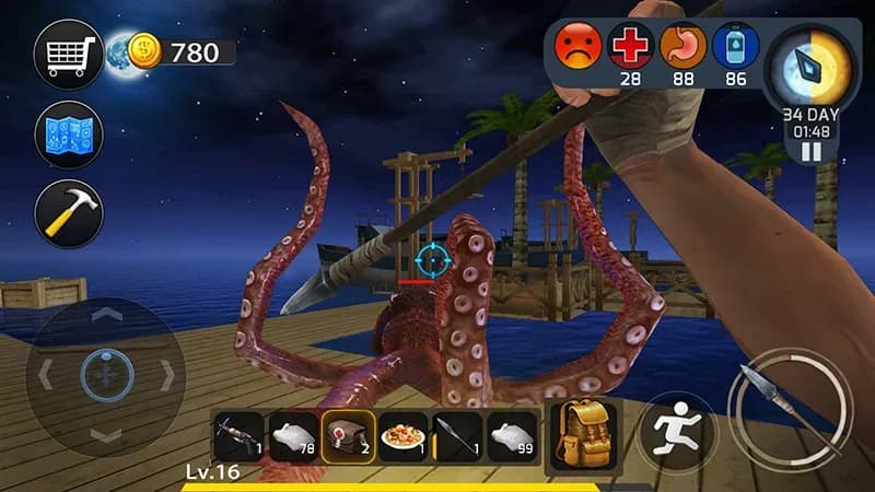 Ocean Survival مهكرة — لقطة شاشة 2