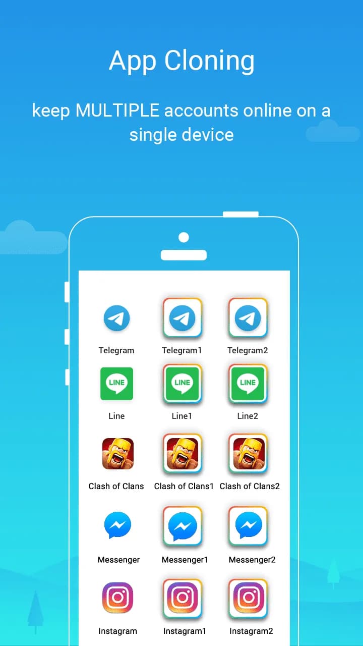 Parallel Space Pro مهكر — لقطة شاشة 1