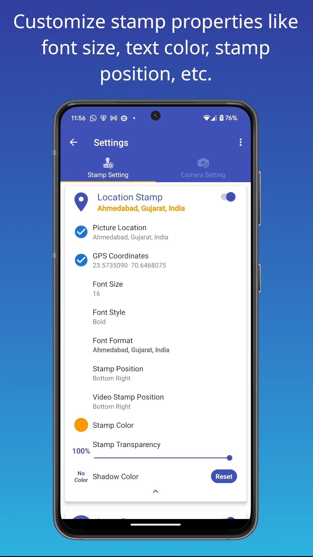 PhotoStamp Camera مهكر — لقطة شاشة 3