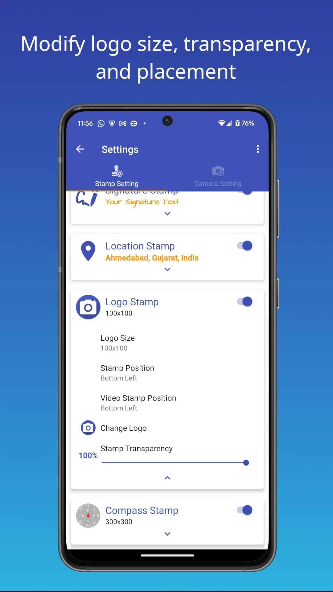 PhotoStamp Camera مهكر — لقطة شاشة 4