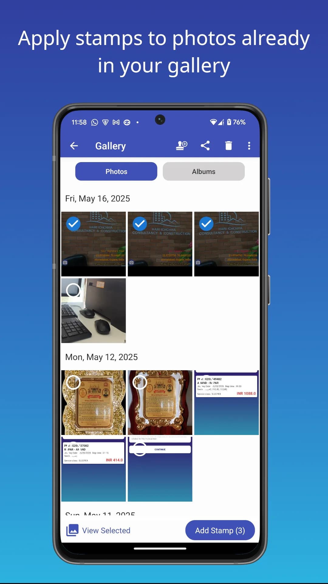 PhotoStamp Camera مهكر — لقطة شاشة 6