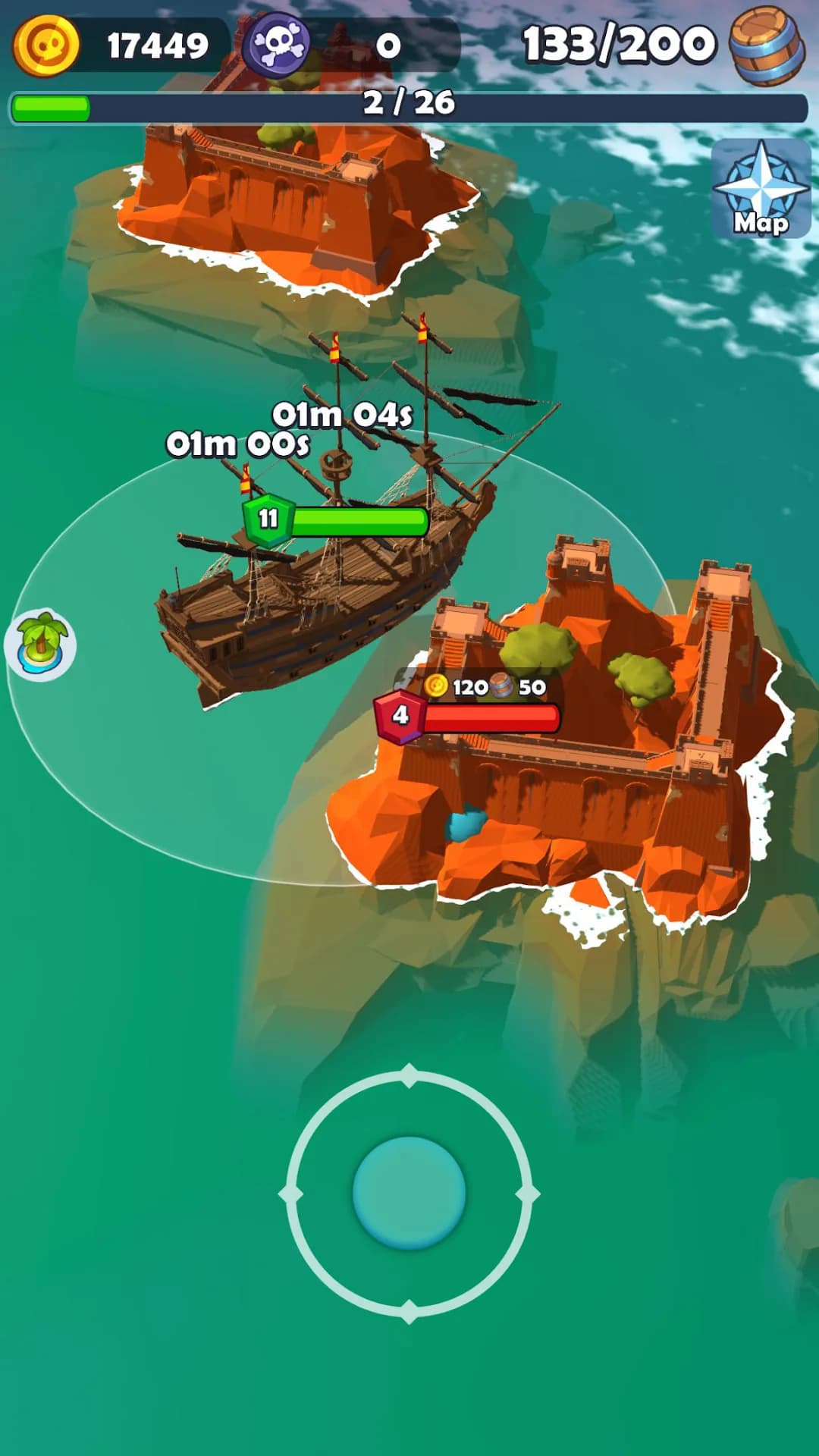 Pirate Raid مهكرة — لقطة شاشة 4