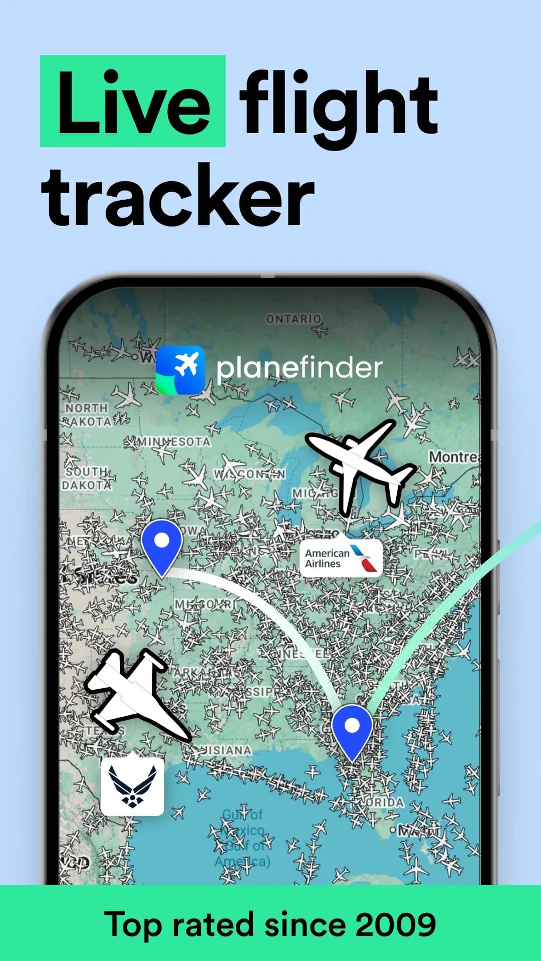 Plane Finder مهكر — لقطة شاشة 1