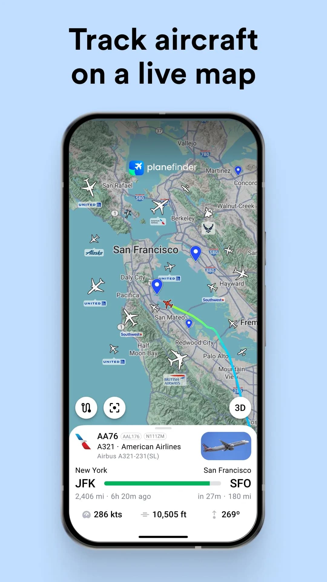 Plane Finder مهكر — لقطة شاشة 4
