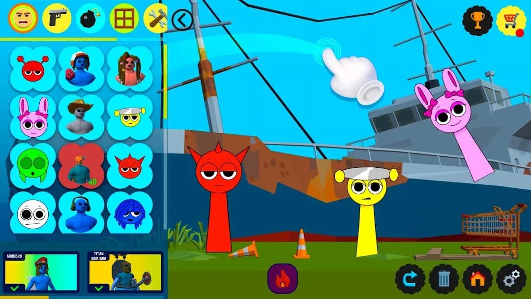 Playground 3D مهكر — لقطة شاشة 1