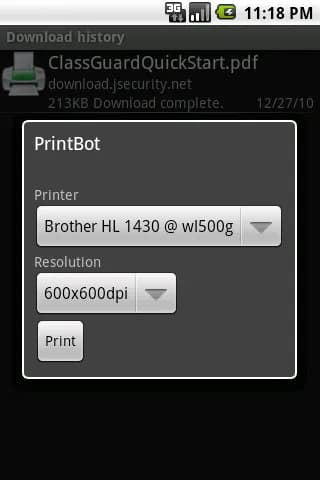 PrintBot مهكر — لقطة شاشة 4