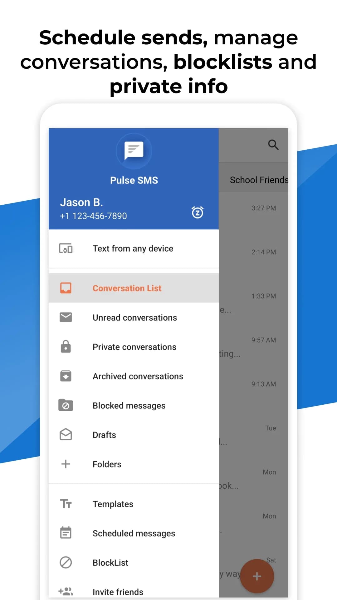 Pulse SMS مهكر — لقطة شاشة 7