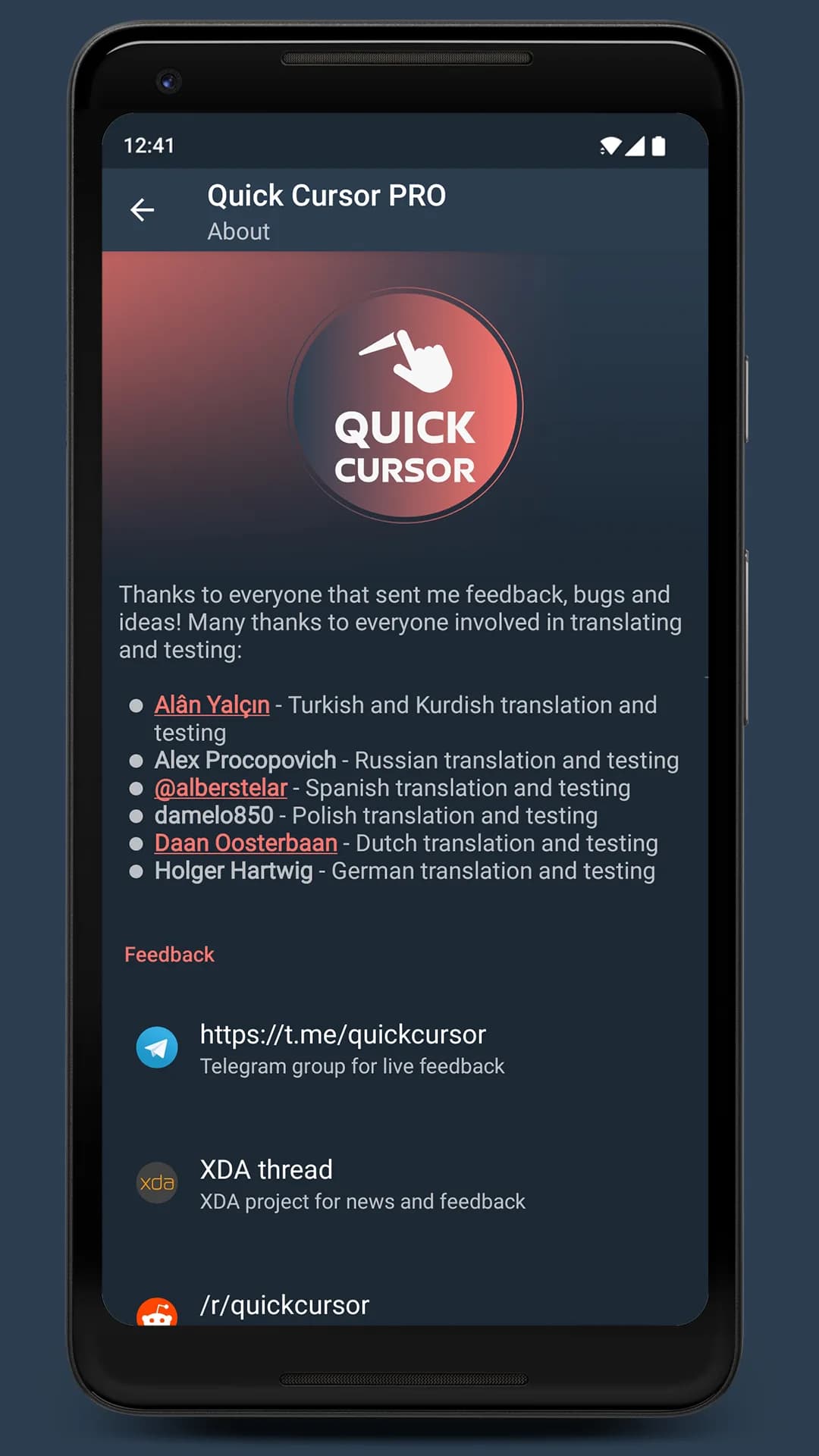 Quick Cursor مهكر — لقطة شاشة 7