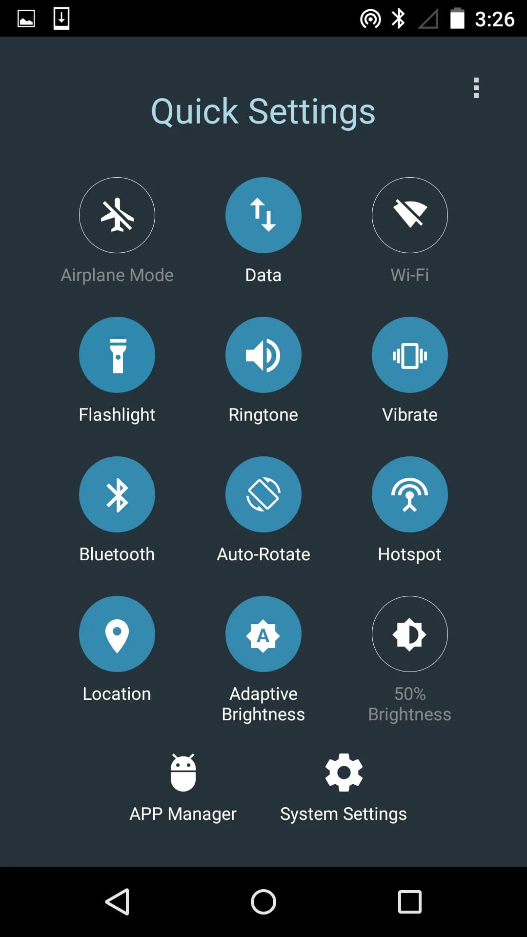 Quick Settings Pro مهكر — لقطة شاشة 1