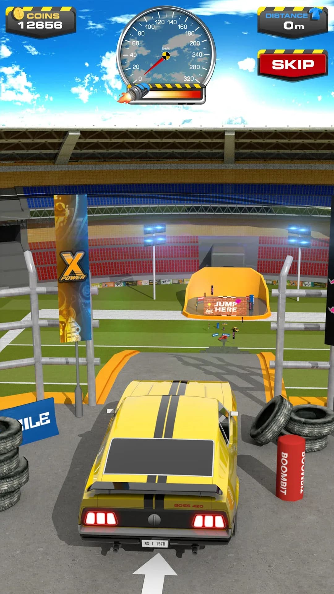 Ramp Car Jumping مهكرة — لقطة شاشة 1