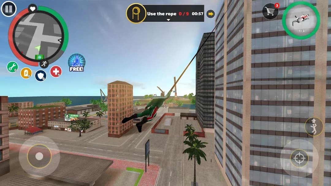 Rope Hero Vice Town مهكرة — لقطة شاشة 2