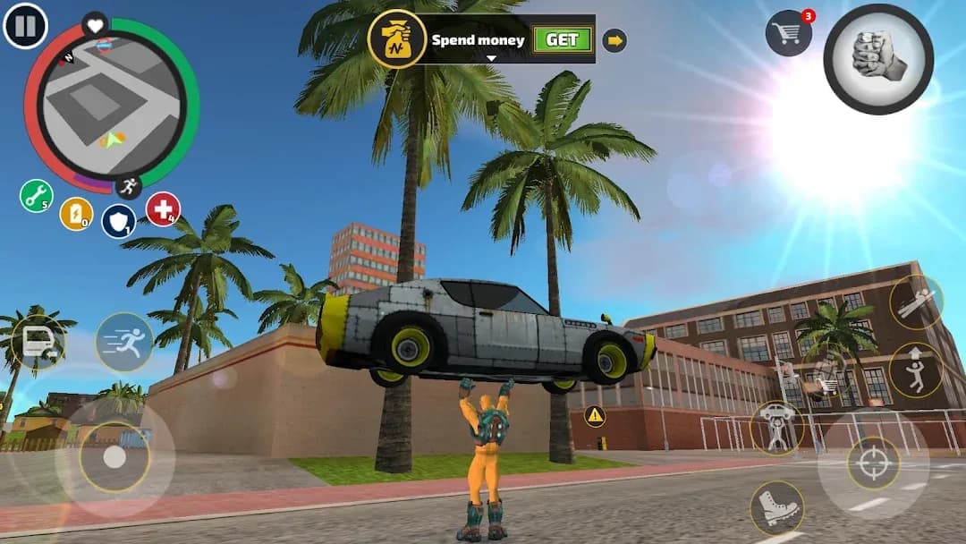 Rope Hero Vice Town مهكرة — لقطة شاشة 6