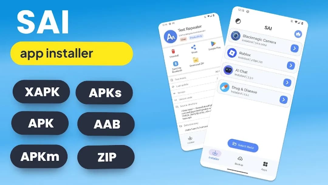 SAI Split APKs Installer مهكر — لقطة شاشة 1