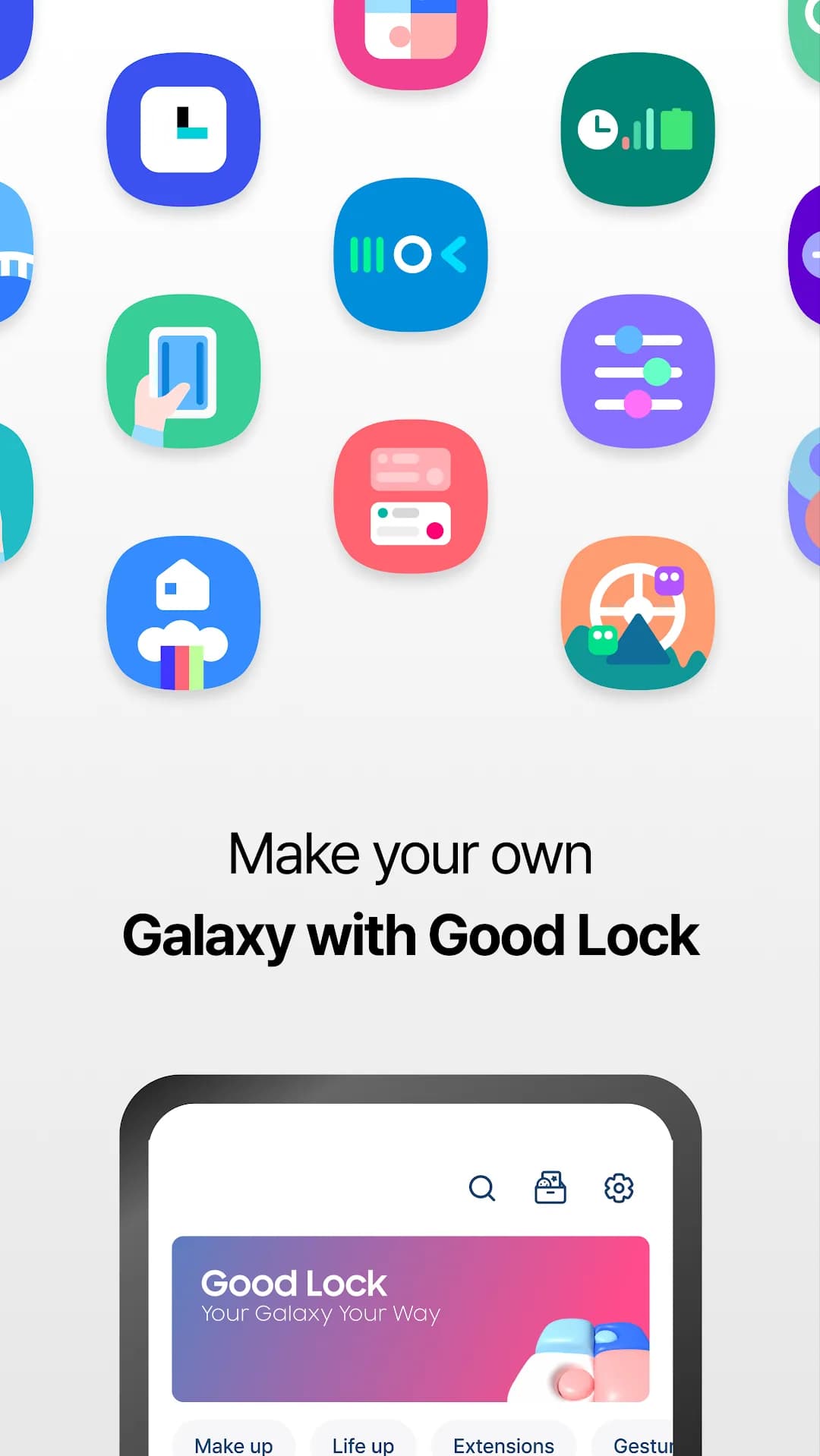Samsung Good Lock مهكر — لقطة شاشة 2
