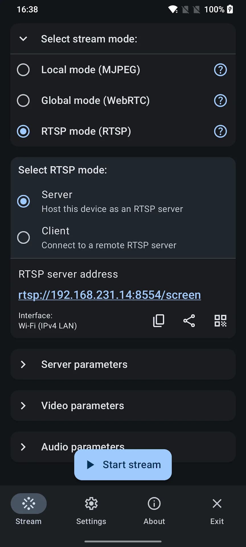 Screen Stream مهكر — لقطة شاشة 6