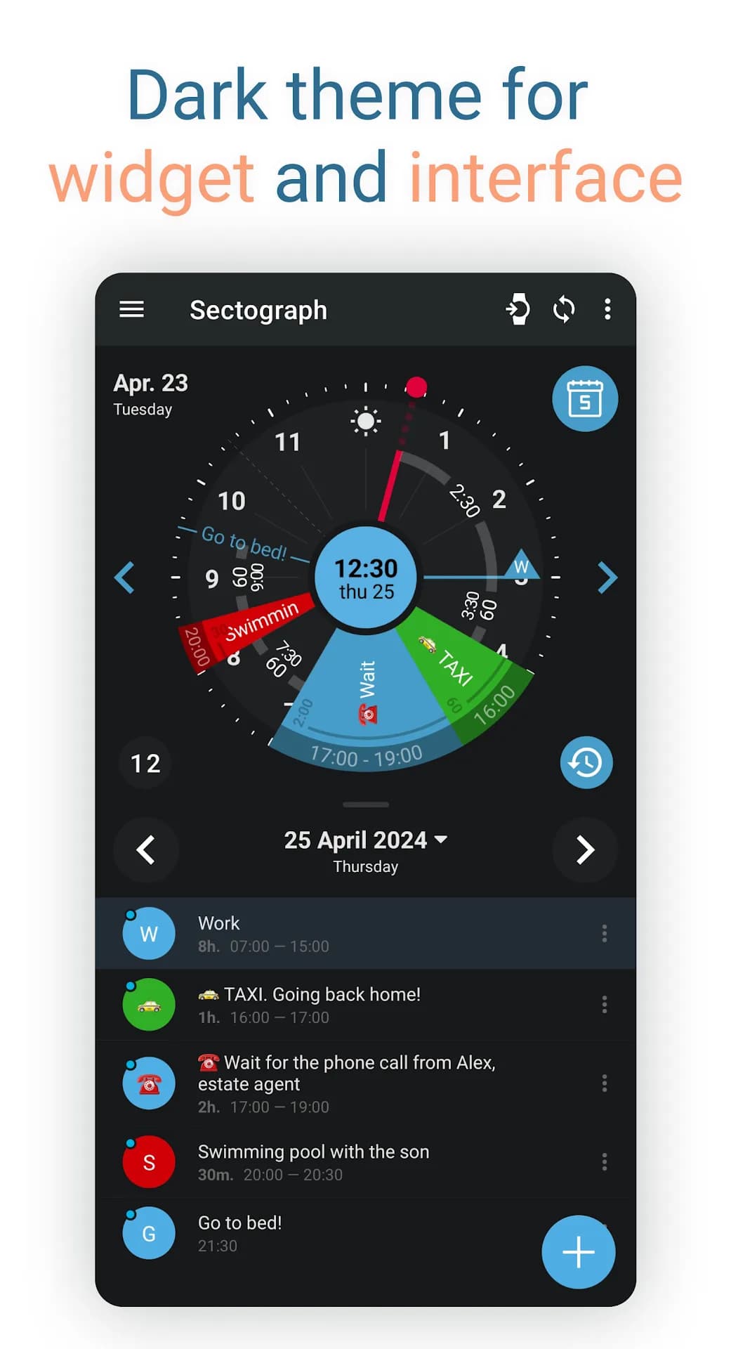Sectograph Pro مهكر — لقطة شاشة 8
