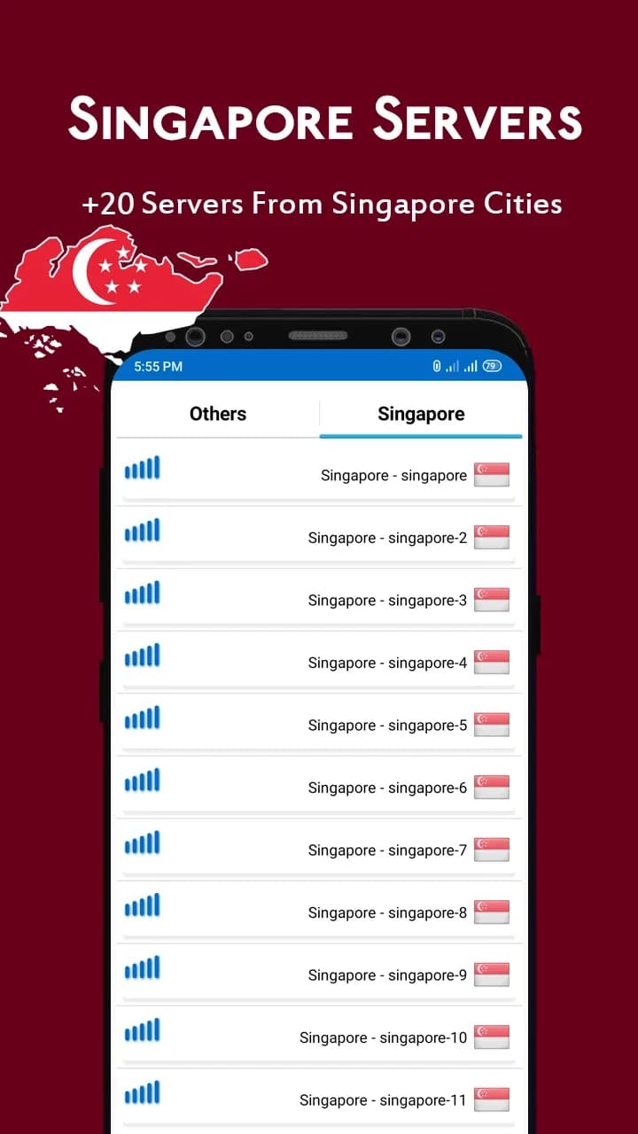 Singapore VPN مهكر — لقطة شاشة 3