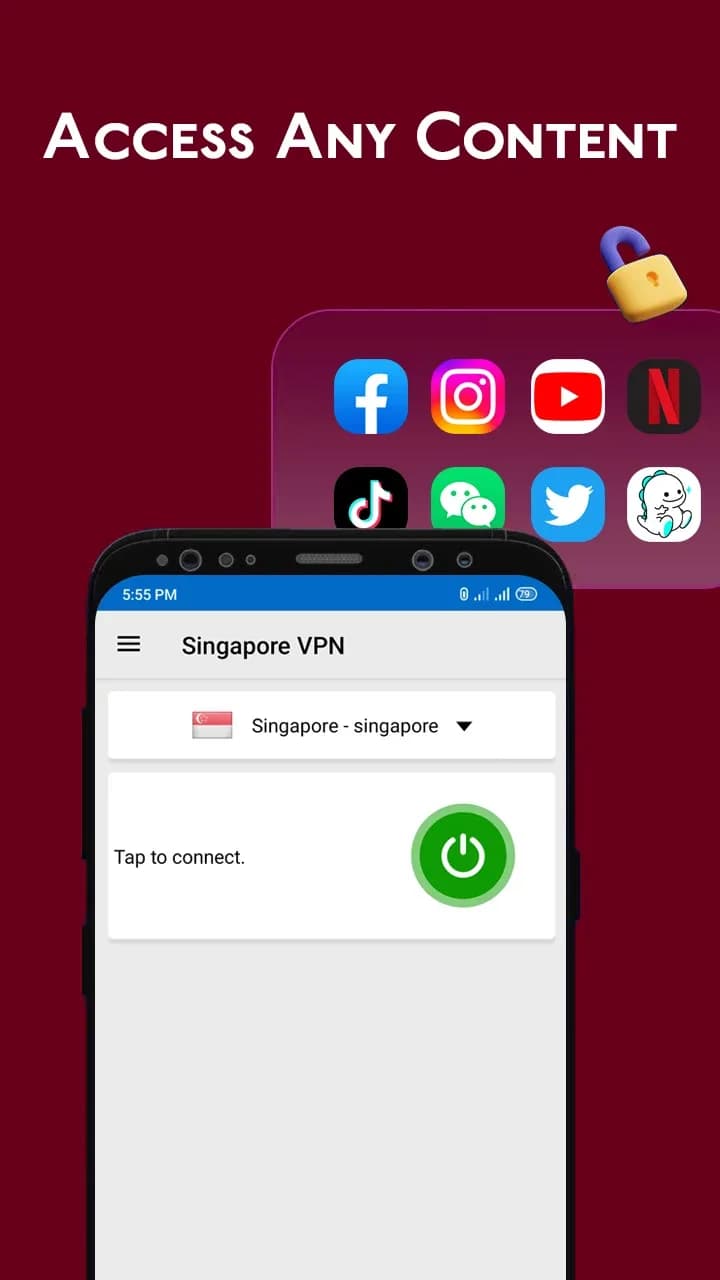 Singapore VPN مهكر — لقطة شاشة 5