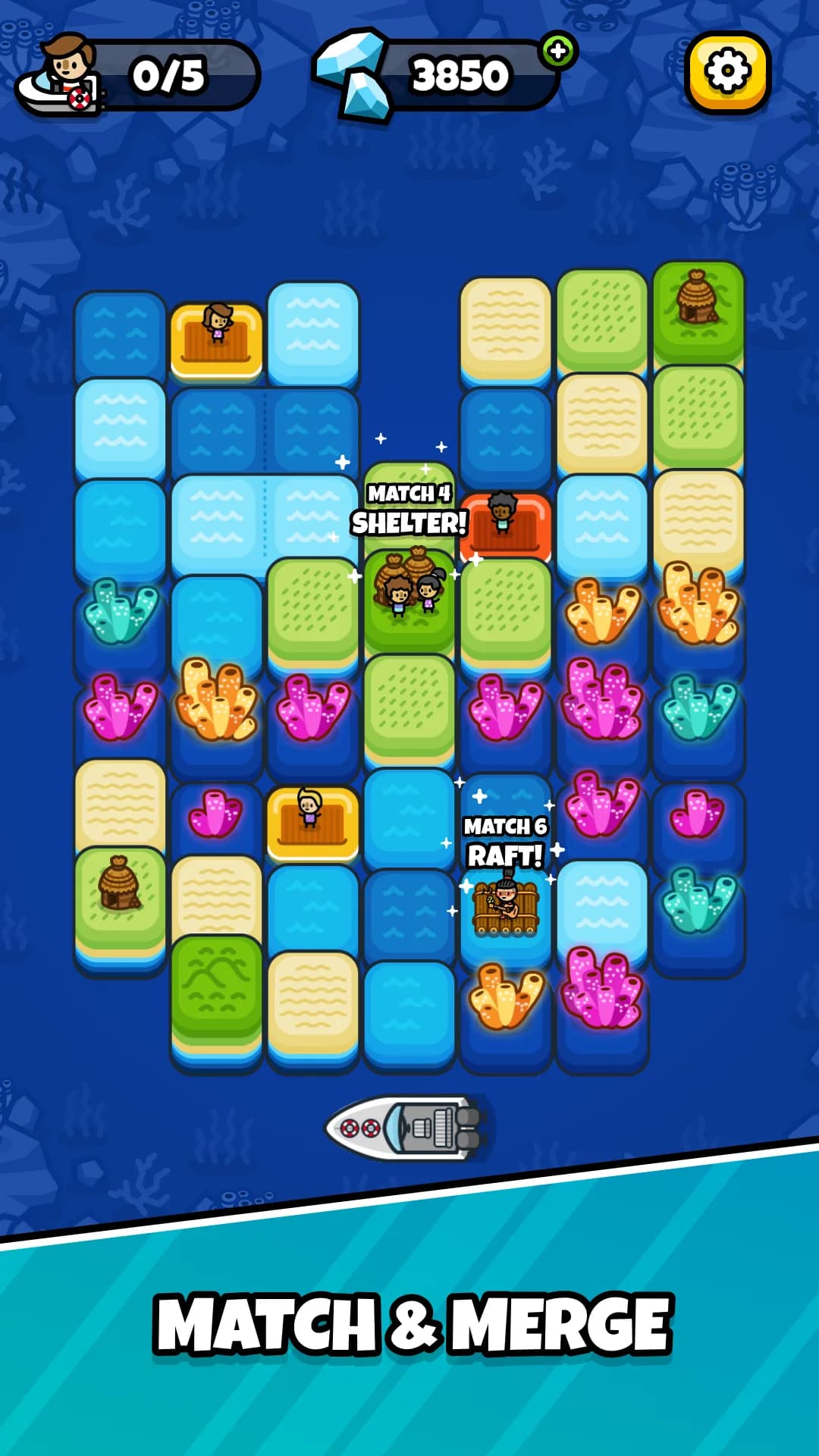 Sliding Seas مهكرة — لقطة شاشة 2