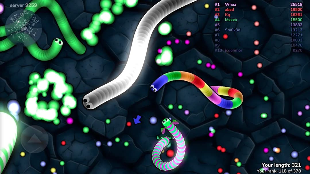 Slither.io مهكرة — لقطة شاشة 7