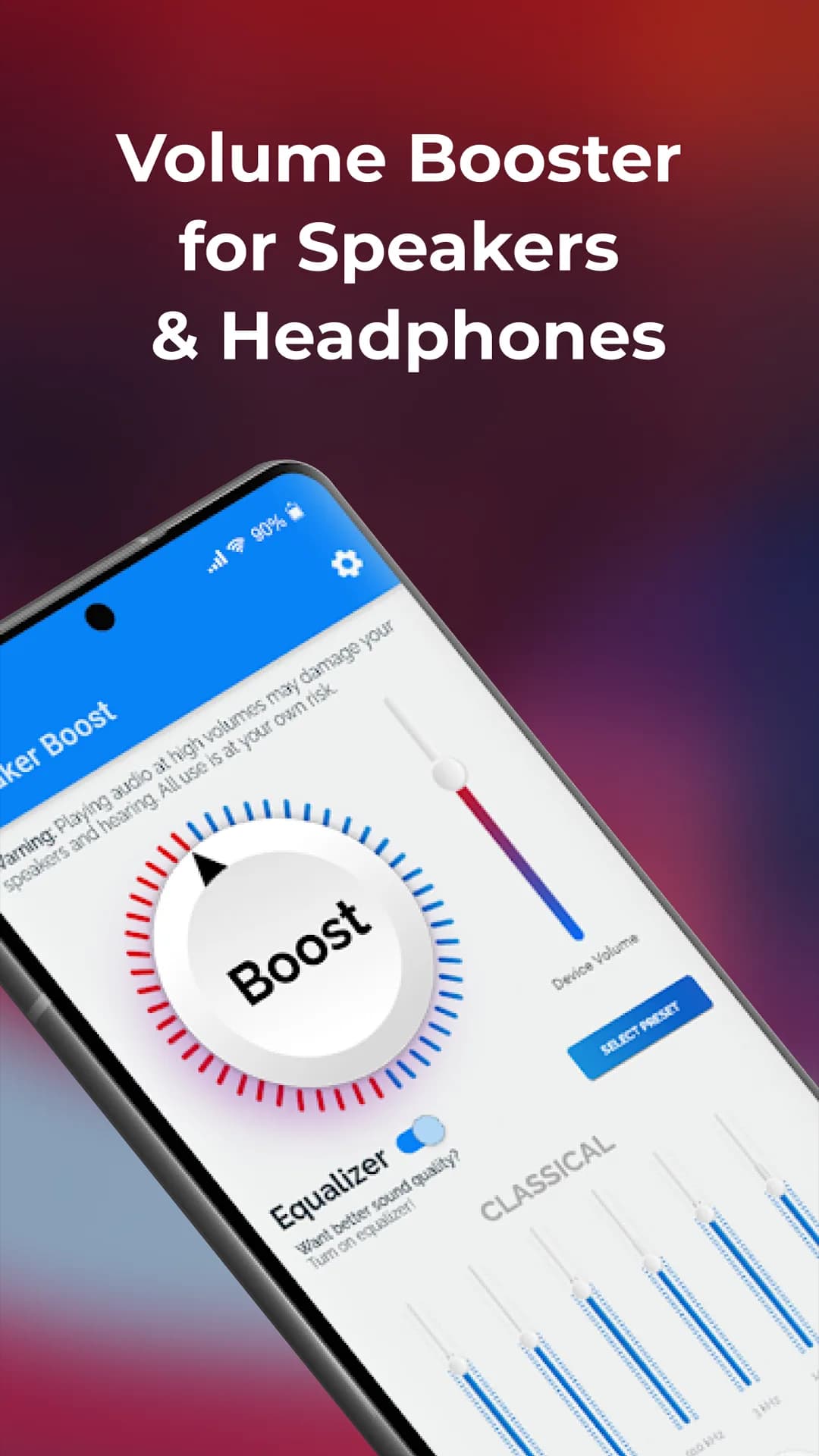 Speaker Booster مهكر — لقطة شاشة 1
