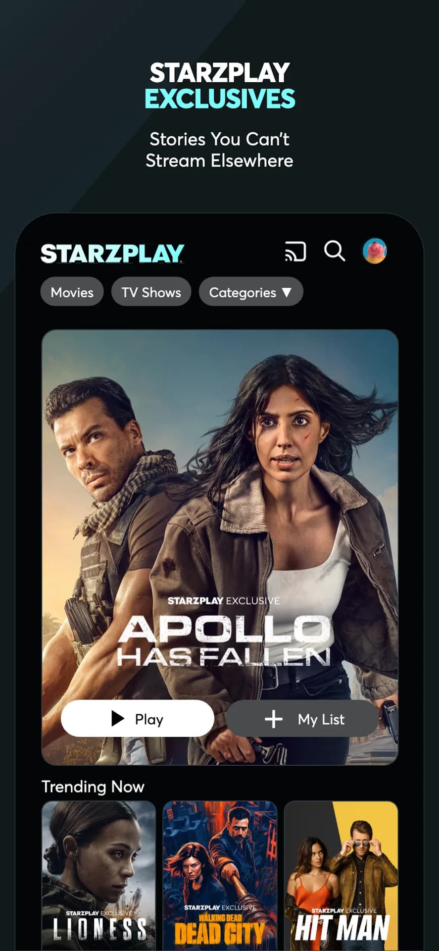 Starz Play مهكر — لقطة شاشة 7