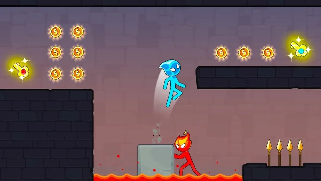 Stickman Red And Blue مهكر — لقطة شاشة 5